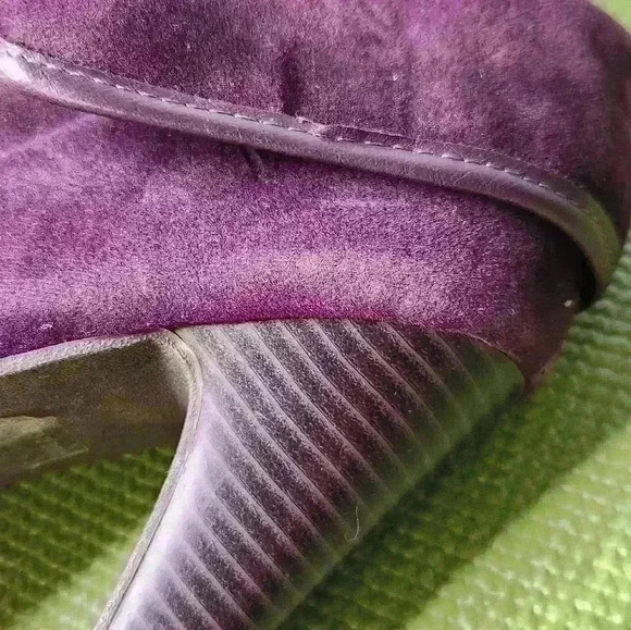 Just Fab women's purple suede heel ankle Booties size 7 US NWOT - Picture 13 of 15